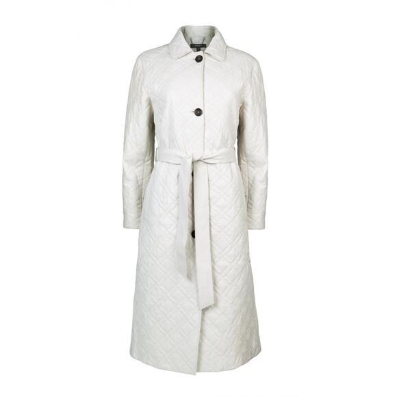 MUUBAA NWT Xena Maxi Belted Quilted Leather Trench Coat 10 - Picture 2 of 6